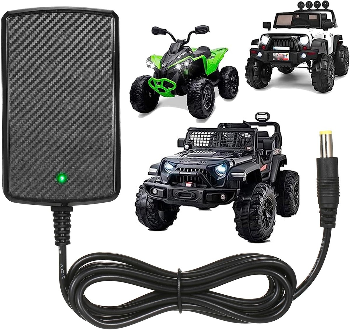 LAZORA 24V Charger for Kids Ride-On Cars