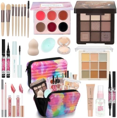 LAZORA All-in-One Makeup Kit for Teens, Foundation & brow set