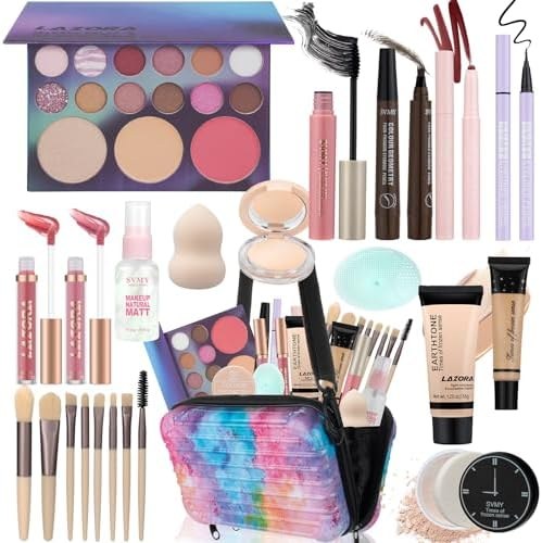 LAZORA All-in-One Makeup Kit for Teens, Full-face set, gift bag